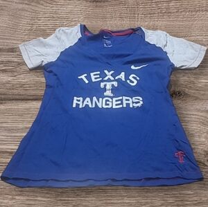 WOMEN'S GENUINE MERCHANDISE TEXAS RANGERS SHIRT